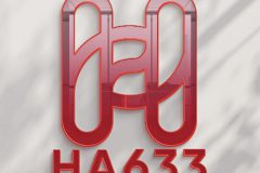 Reflecting logo on office wall Mockup